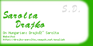 sarolta drajko business card